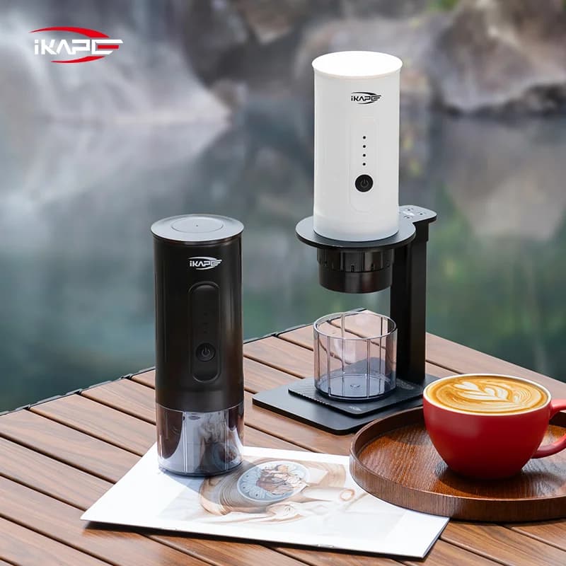 Pembuat Kopi Manual Mudah Alih Kapsul & Ground Coffee