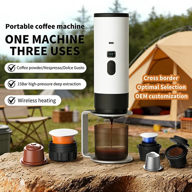 Pembuat Kopi Elektrik Mudah Alih 7800mAh