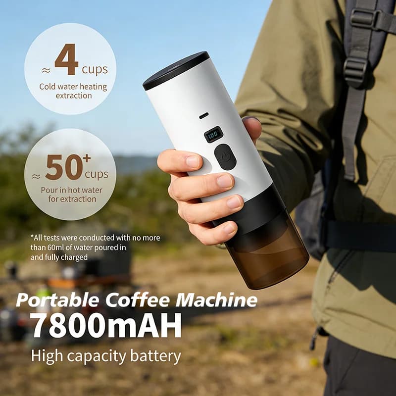 Pembuat Kopi Elektrik Mudah Alih 7800mAh